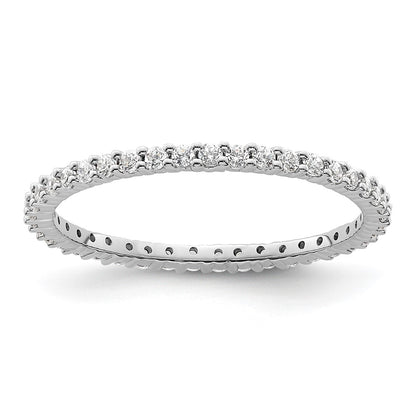 14k Rose, White or Yellow Gold 1/2 Carat Round Diamond Eternity Band Ring