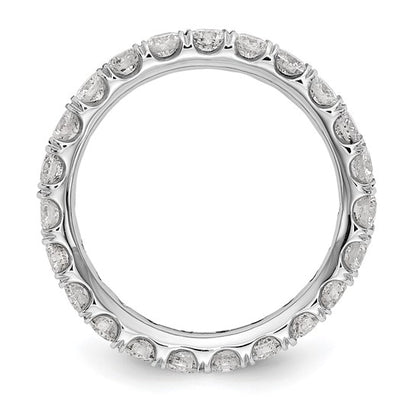 14k Gold 2 carat Round Cut Diamond Eternity Band Ring Clarity- I1, Color- G-I