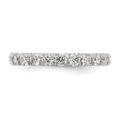 14k Gold 2 carat Round Cut Diamond Eternity Band Ring Clarity- I1, Color- G-I