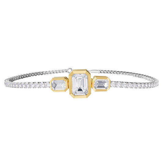 4.90 Carat Lab Grown Diamond Tennis Bracelet 7"