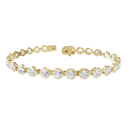 10 Carat Lab Grown Diamond Tennis Bracelet 7"