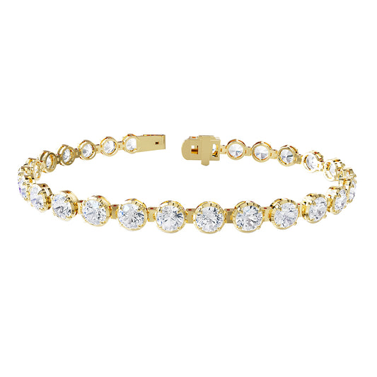 10 Carat Lab Grown Diamond Tennis Bracelet 7"