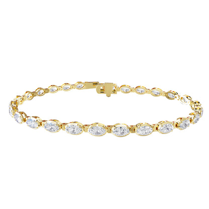 5 Carat Lab Grown Diamond Tennis Bracelet 7"