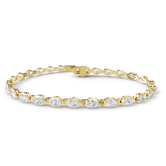 5 Carat Lab Grown Diamond Tennis Bracelet 7"