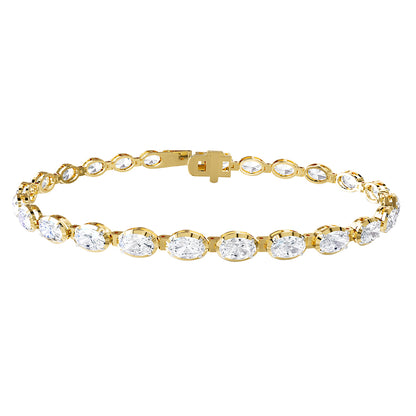 7 Carat Lab Grown Diamond Tennis Bracelet 7"