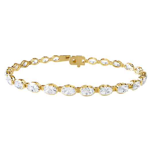 7 Carat Lab Grown Diamond Tennis Bracelet 7"