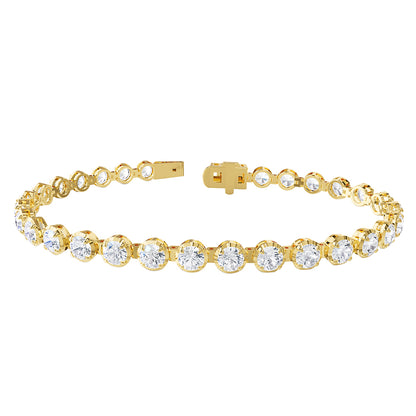 7.50 Carat Lab Grown Diamond Tennis Bracelet 7"