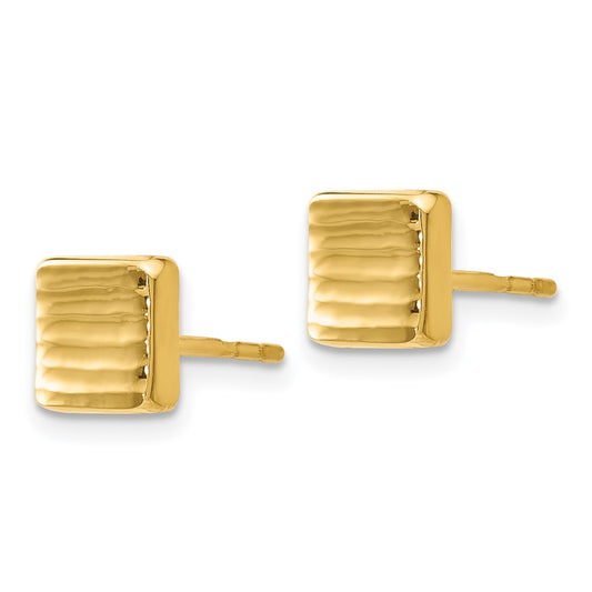 14k Yellow Gold Stud Earrings
