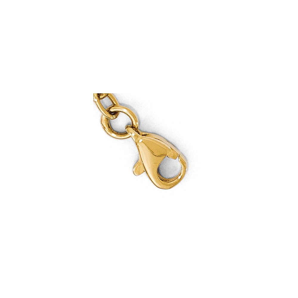 14k Yellow Gold Polished Infinity Bracelet