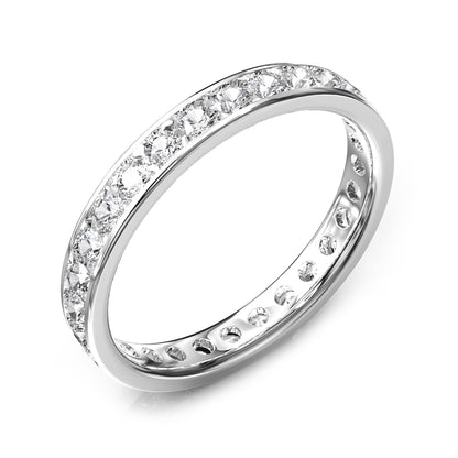 1 Carat Lab Grown Diamond Eternity Wedding Band Ring