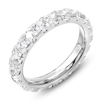 2 Carat Lab Grown Diamond Eternity Wedding Band Ring
