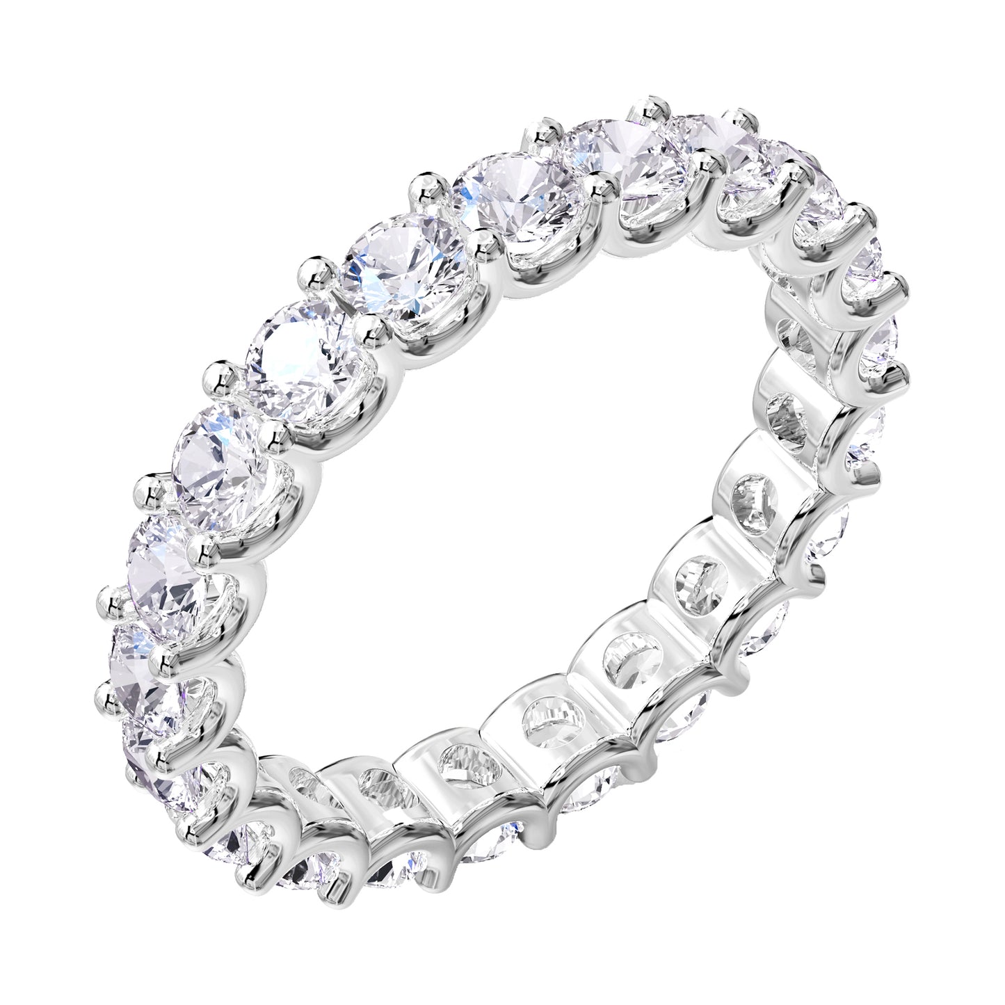 2 Carat Lab Grown Diamond Eternity Wedding Band Ring