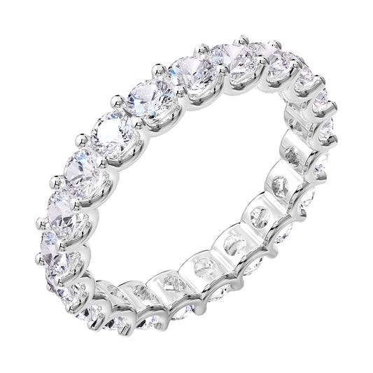 2 Carat Lab Grown Diamond Eternity Wedding Band Ring