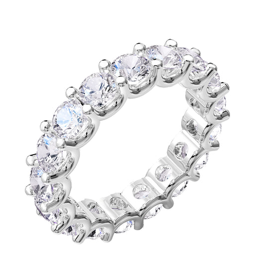 3.8 Carat Lab Grown Diamond Eternity Wedding Band Ring
