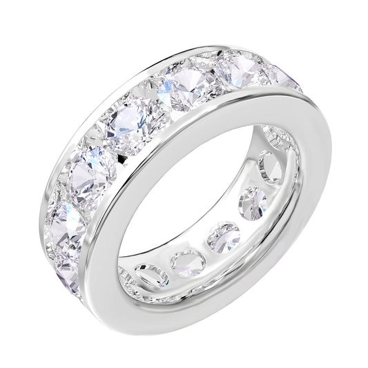 6.5 Carat Lab Grown Diamond Eternity Wedding Band Ring