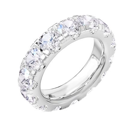 6.50 Carat Lab Grown Diamond Eternity Wedding Band Ring