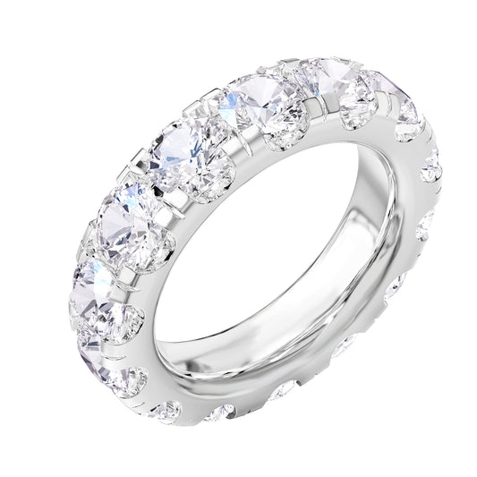 6.50 Carat Lab Grown Diamond Eternity Wedding Band Ring