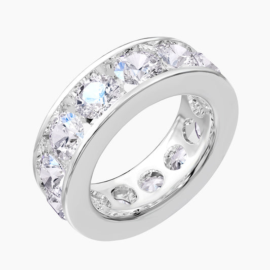 7.50 Carat Lab Grown Diamond Eternity Wedding Band Ring