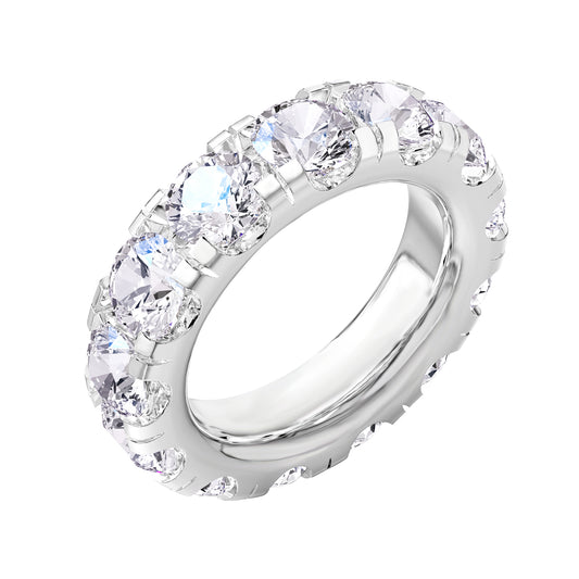 7.50 Carat Lab Grown Diamond Eternity Wedding Band Ring