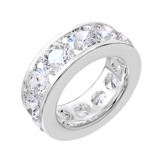 8.50 Carat Lab Grown Diamond Eternity Wedding Band Ring