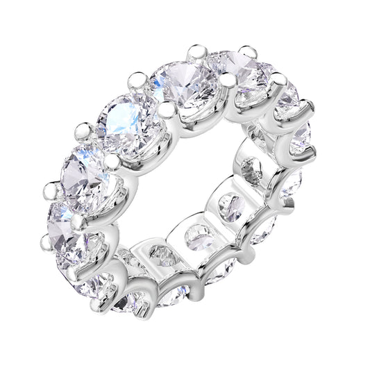 9.25 Carat Lab Grown Diamond Eternity Wedding Band Ring