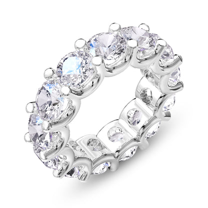 9.25 Carat Lab Grown Diamond Eternity Wedding Band Ring