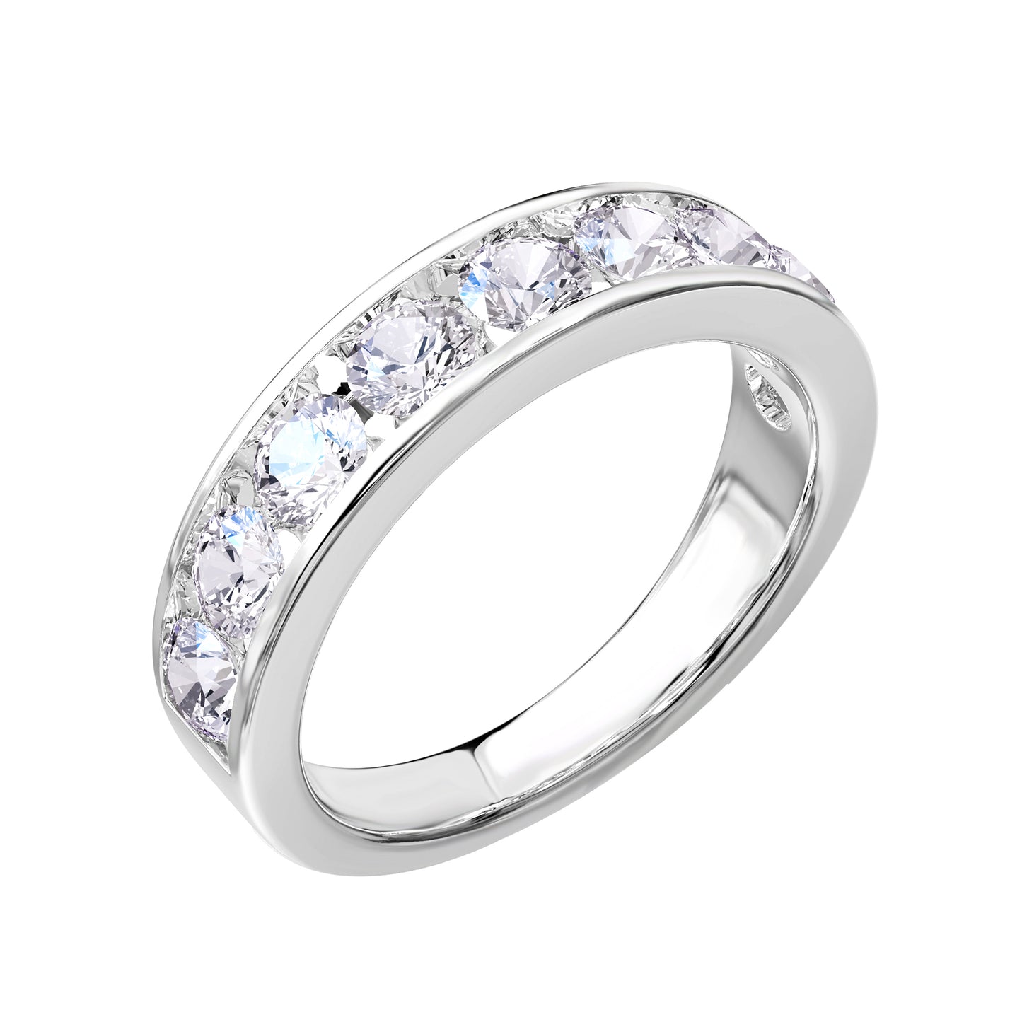 1.6 Carat Lab Grown Diamond Eternity Wedding Band Ring