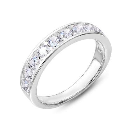 1 Carat Lab Grown Diamond Eternity Wedding Band Ring