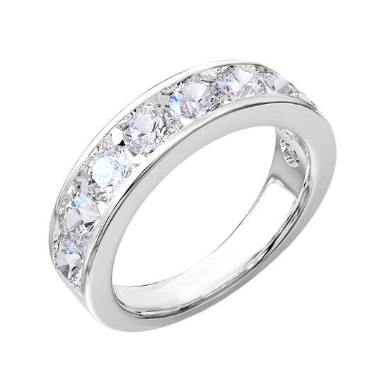 2 Carat Lab Grown Diamond Eternity Wedding Band Ring