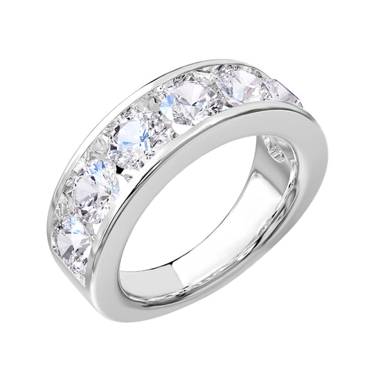 3.25 Carat Lab Grown Diamond Eternity Wedding Band Ring