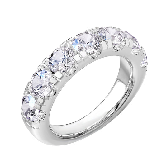 3.25 Carat Lab Grown Diamond Seven-stone Band Ring
