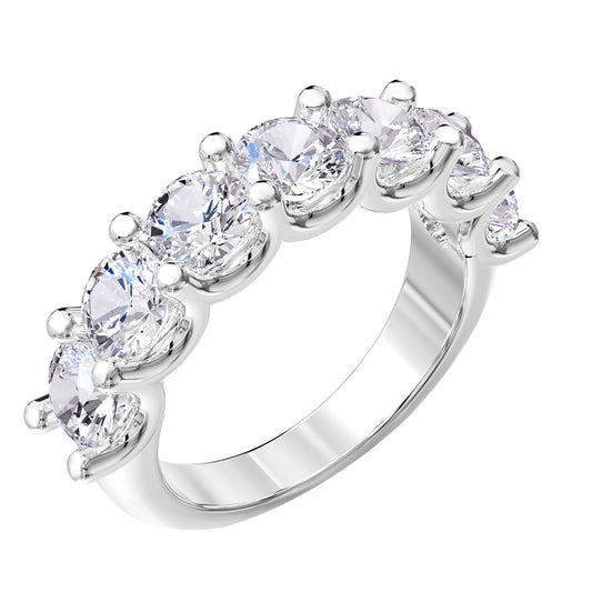 3.25 Carat Lab Grown Diamond Seven-stone Band Ring