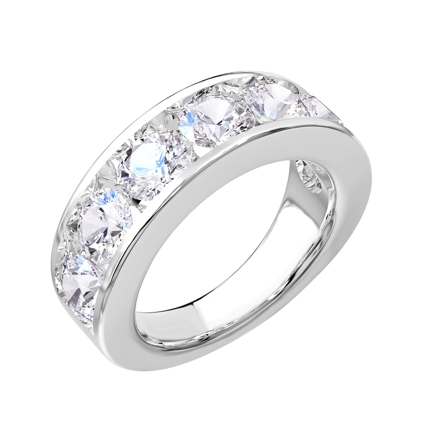 4 Carat Lab Grown Diamond Eternity Wedding Band Ring