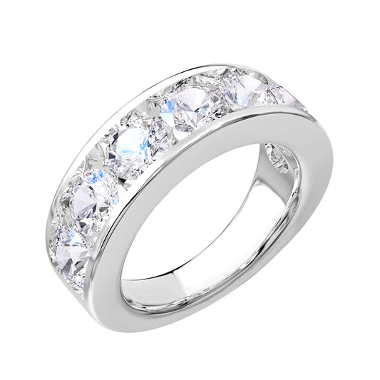 4 Carat Lab Grown Diamond Eternity Wedding Band Ring