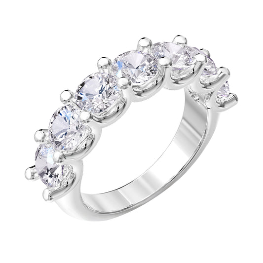5 Carat Lab Grown Diamond Seven-stone Band Ring