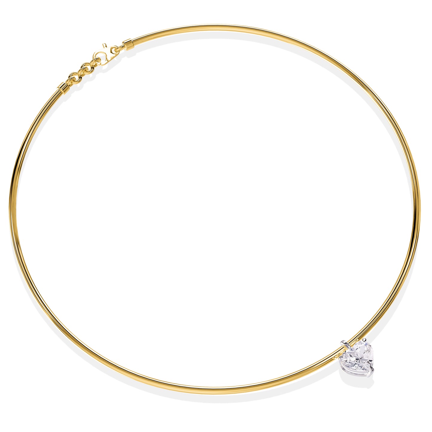 2.20 Carat Lab Grown Diamond Necklace 18", E