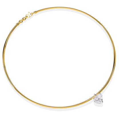 2.20 Carat Lab Grown Diamond Necklace 18", E