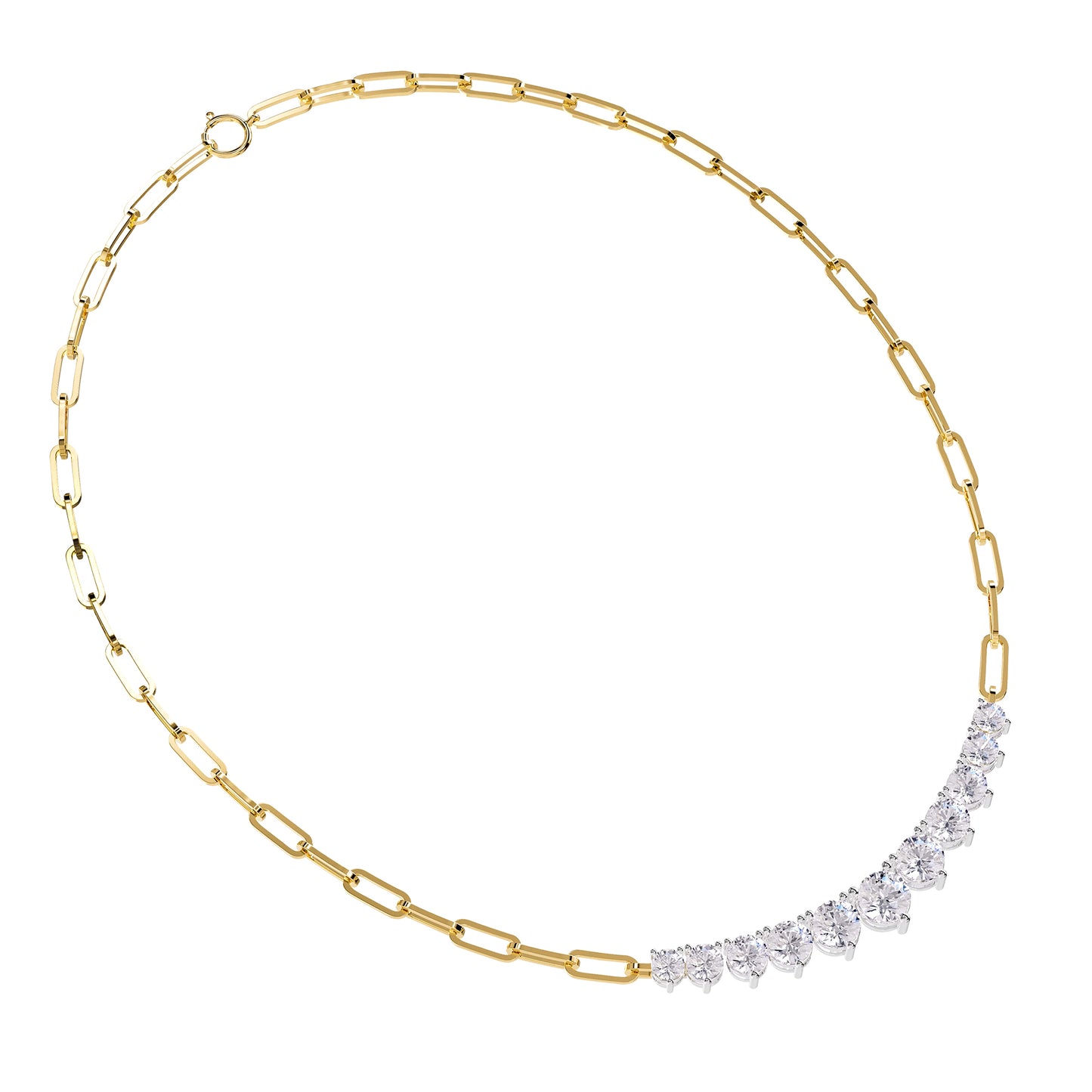 5.80 Carat Lab Grown Diamond Necklace 18"
