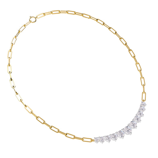 5.80 Carat Lab Grown Diamond Necklace 18"