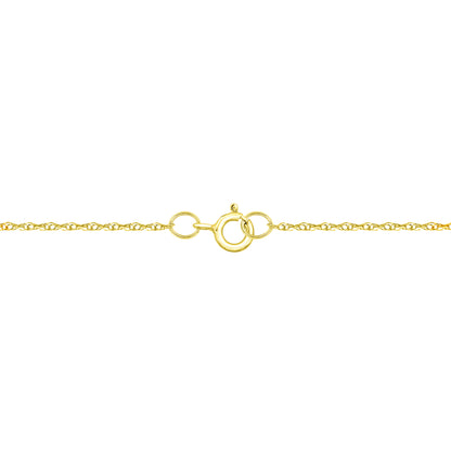10K Yellow Gold Ethiopian Opal and Diamond Pendant Necklace 18"