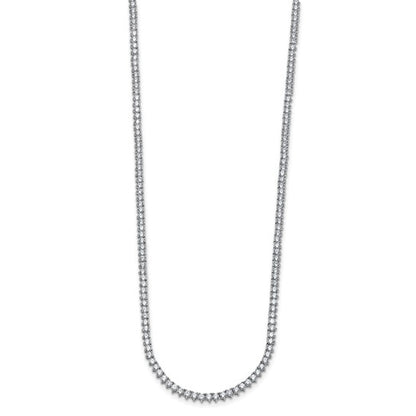 8 Ct Round Lab Grown Diamond Tennis Necklace 20" in 14k Yellow Gold VS-F