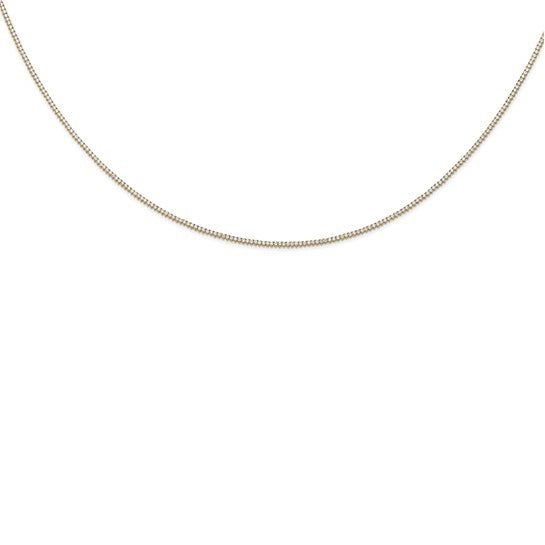 8 Ct Round Lab Grown Diamond Tennis Necklace 20" in 14k Yellow Gold VS-F