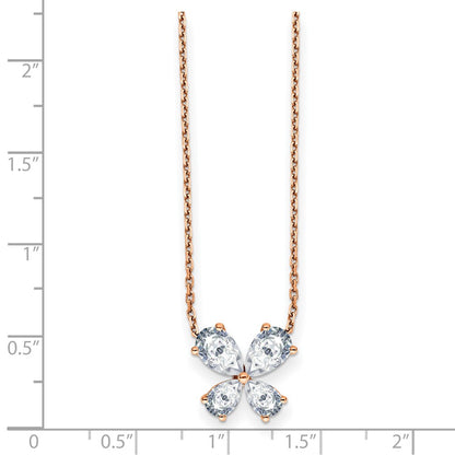 14K Gold Butterfly Pendant 1/2 Ct Moissanite Pendant Necklace 18"