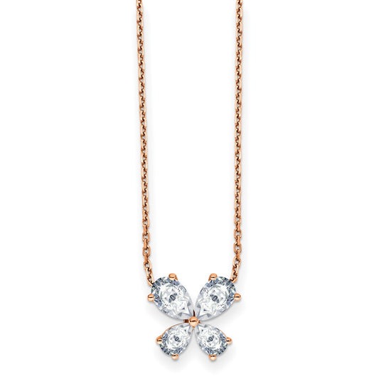 14K Gold Butterfly Pendant 1/2 Ct Moissanite Pendant Necklace 18"