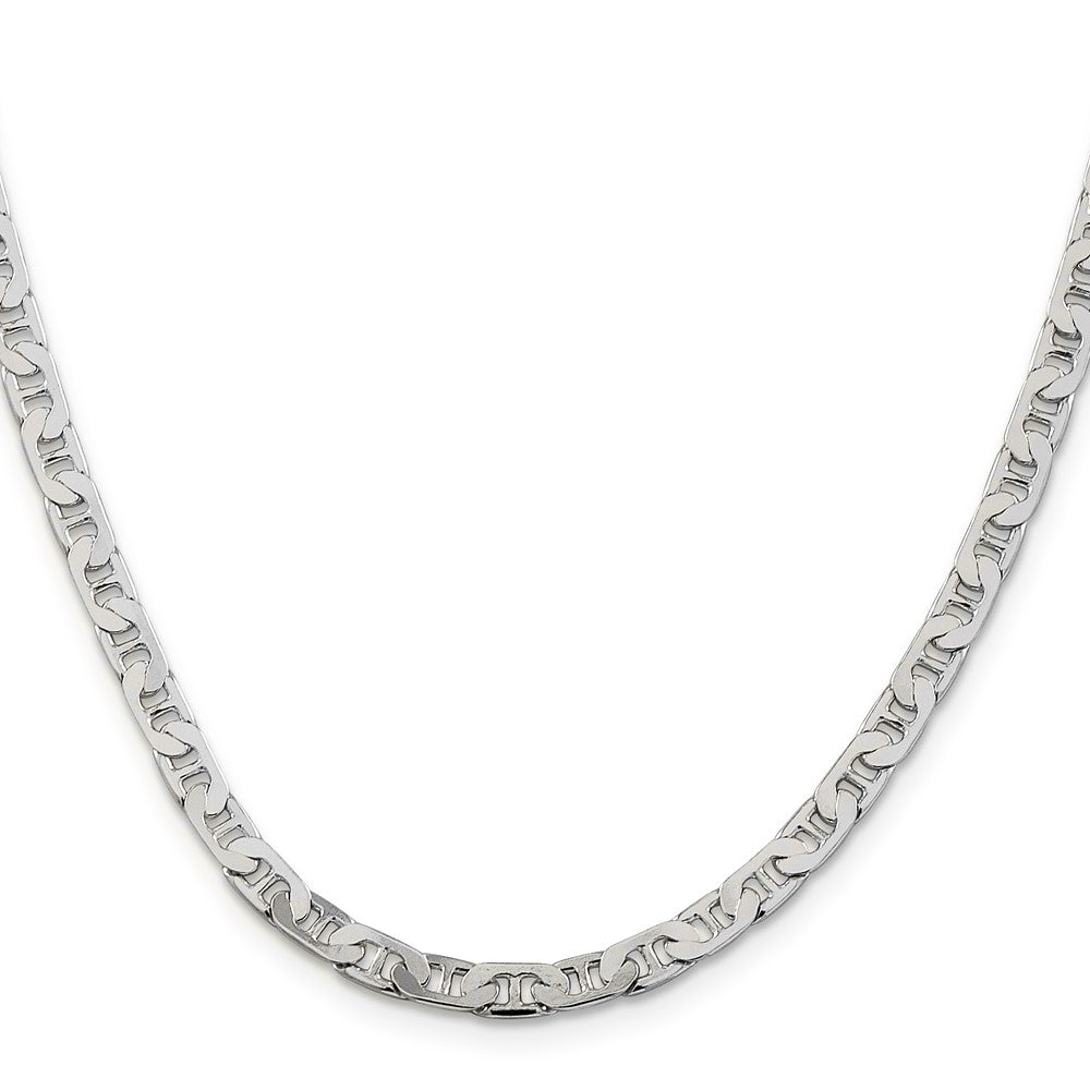 Sterling Silver 4.5mm Flat Anchor Chain Necklace
