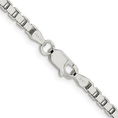 Sterling Silver 3mm Box Chain Necklace