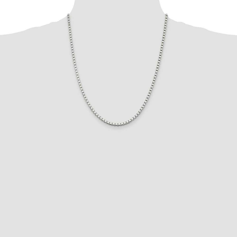 Sterling Silver 3mm Box Chain Necklace