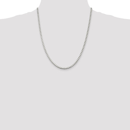 Sterling Silver 3mm Box Chain Necklace