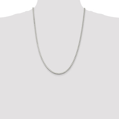 Sterling Silver 3mm Box Chain Necklace