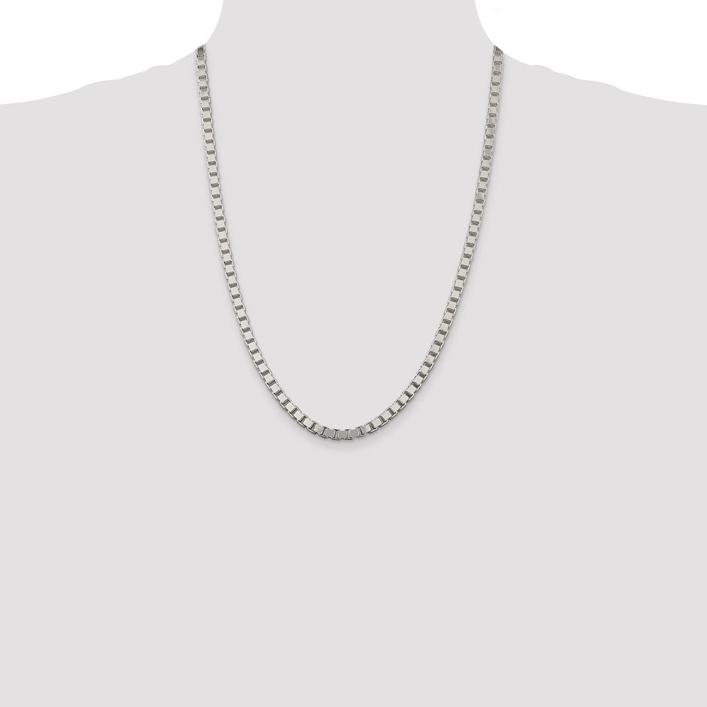 Sterling Silver 4.5mm Box Chain Necklace